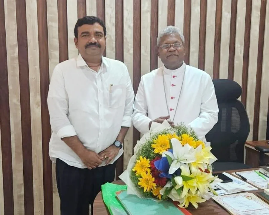 Met His Excellency Rev Joseph soosainathan, Auxiliary Bishop of Bangalore