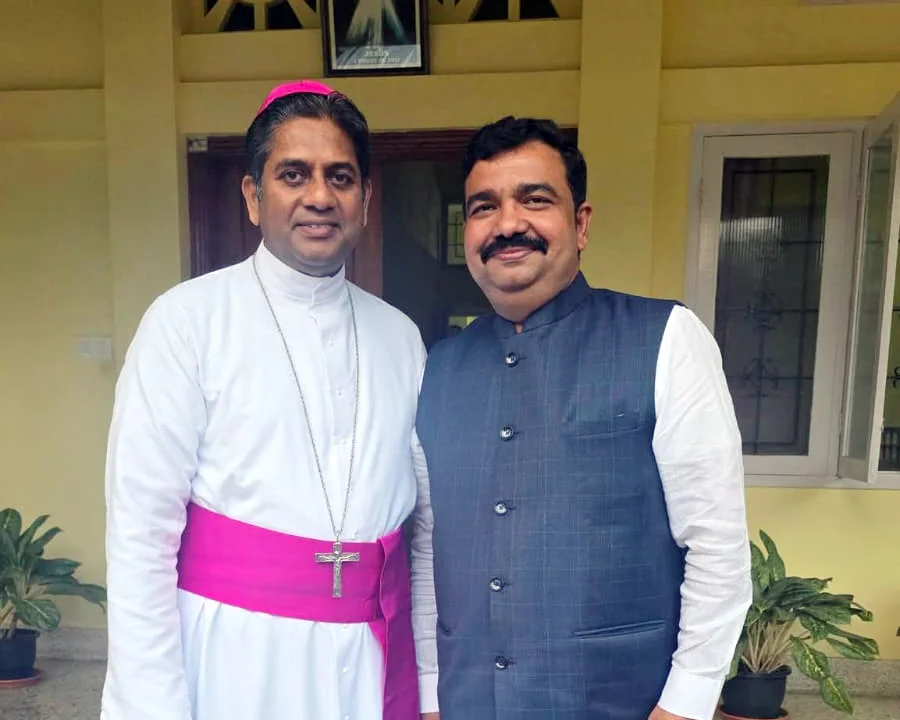 With His Excellency Antony katiparambil, Bishop of cochin